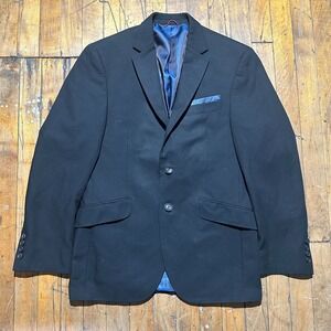 Billy London Blazer Jacket Men's Size 36S Black Notch Lapel Single Breasted